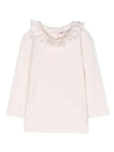 Bonpoint Babies' Ruffle-collar Cotton Dress In Pink