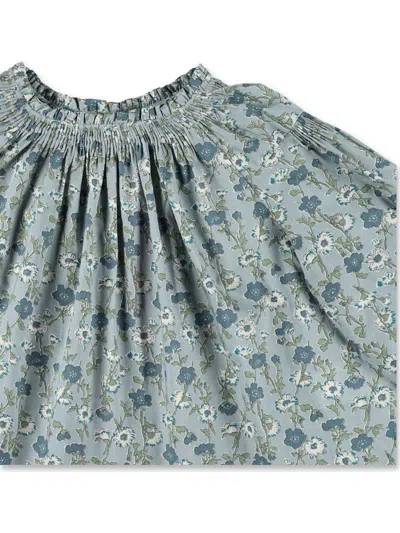Bonpoint Biological Cotton Blouse For Kids In Green