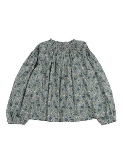 Bonpoint Kids' Blandine Blouse In Green
