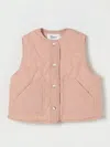 Bonpoint Jilian Quilted Vest In Pink In Brown