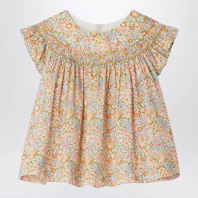 Bonpoint Blouse Eliotine Pink In Liberty Fabric