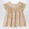 BONPOINT BLOUSE ELIOTINE PINK IN LIBERTY FABRIC