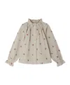Bonpoint Checked Cherry-motif Blouse In Multi