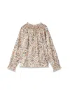 Bonpoint Petale Cotton Blouse In Multicolour