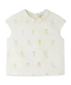 Bonpoint Blouse With Ice-cream Motifs In White