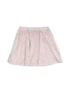 Bonpoint Floral-print Pleated Cotton Skirt In Pink