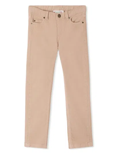Bonpoint Kids' Bonnie Corduroy Slim-cut Trousers In Pink