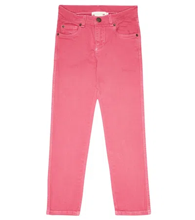 Bonpoint Kids' Bonnie Slim Jeans In Framboise