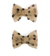 Bonpoint Bow Hair Clip (set Of Two) In Gold