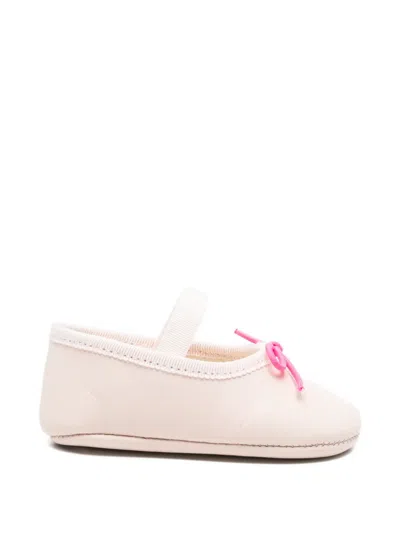 Bonpoint Babies' Bow Strap Ballerinas In Pink
