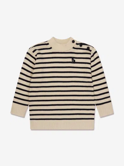 Bonpoint Kids' Boys Dantes Knitted Striped Jumper In Blue