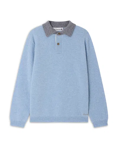 Bonpoint Boys' Jameson Pullover Cashmere Sweater - Little Kid, Big Kid In Blue