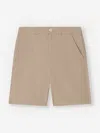 Bonpoint Boys Linen Calvin Shorts In Brown