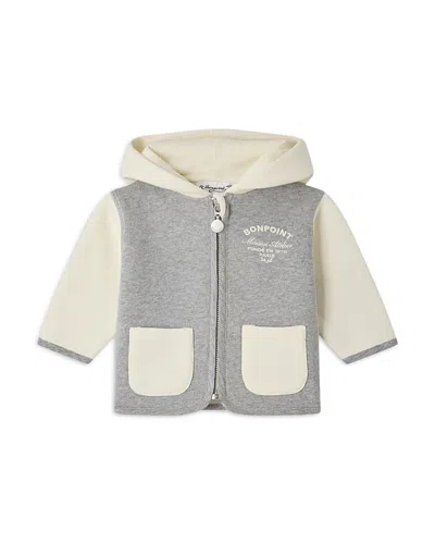 Bonpoint Boys' Mass Zip Up Cotton Sweatshirt - Baby, Little Kid In Animal Print