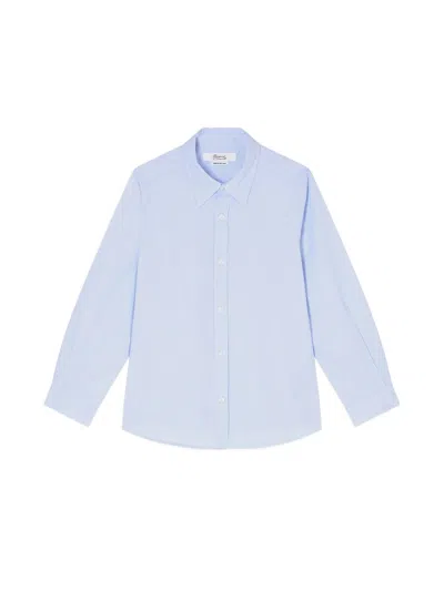 Bonpoint Boys' Mini Button-up Shirt In Azure