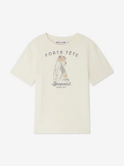 Bonpoint Kids'  Boys Thibald T-shirt In Ivory