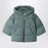 Bonpoint Bozen Teal Zip-up Down Jacket