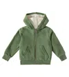 Bonpoint Bradford Cotton-blend Zip-up Hoodie In Grün