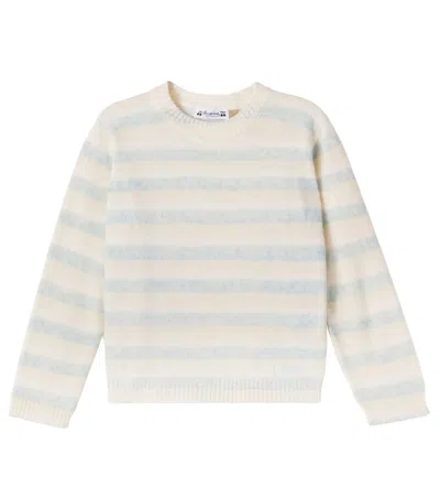 Bonpoint Kids' Branco Striped Cashmere Sweater In Multi
