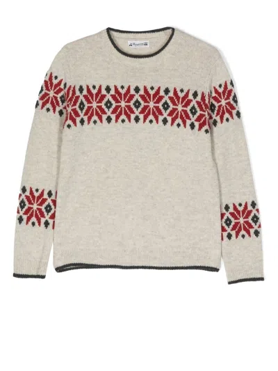 Bonpoint Kids' Branis Wool Jumper In Grey