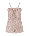 Bonpoint Agrume Floral-print Playsuit In Nude