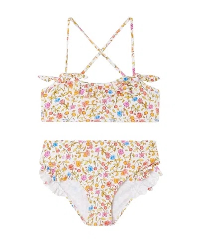 Bonpoint Broken Flower Two-piece Swimsuit In Nude