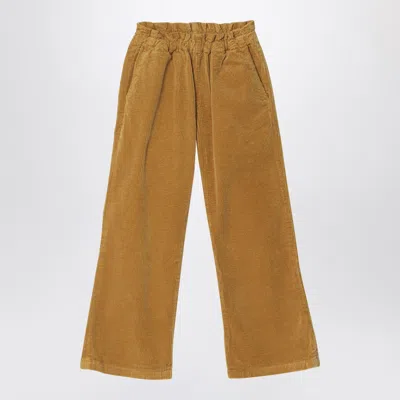 Bonpoint Brown Corduroy Trousers In Orange