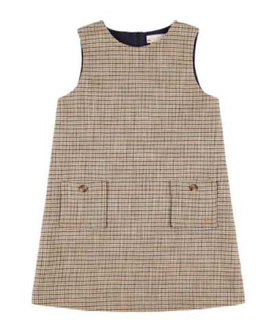 Bonpoint Brown Plaid Dress In Multi