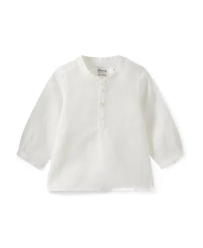 Bonpoint Button Blouse In White