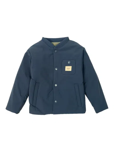 Bonpoint Button Bomber Jacket In Blue