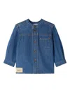 Bonpoint Button-fastening Denim Shirt In Blue