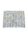 Bonpoint Calista Bermuda Shorts In Blue Flowers In Blue