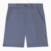 Bonpoint Calvin Light Blue Cotton Shorts In Blue