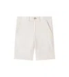 Bonpoint Calvin Striped Cotton-blend Shorts In Beige