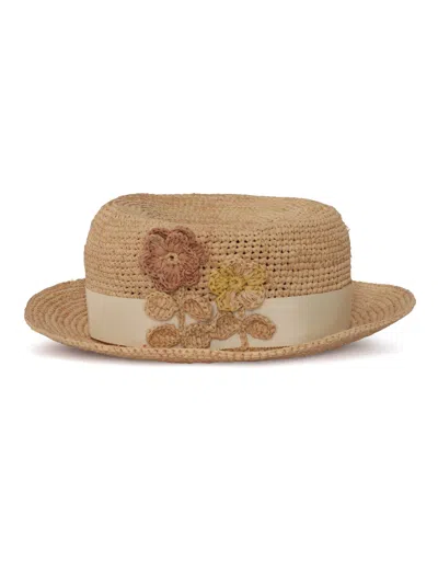 Bonpoint Kids'  Canotier Lyse In Brown