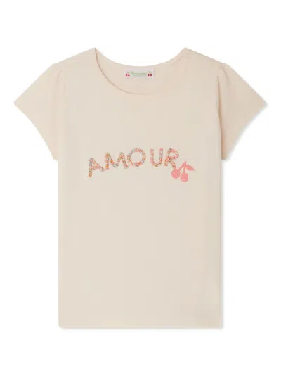 Bonpoint Kids' Capricia T-shirt In Pink