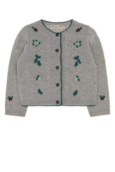 Bonpoint Kids' Cardigan Jamina In Gray