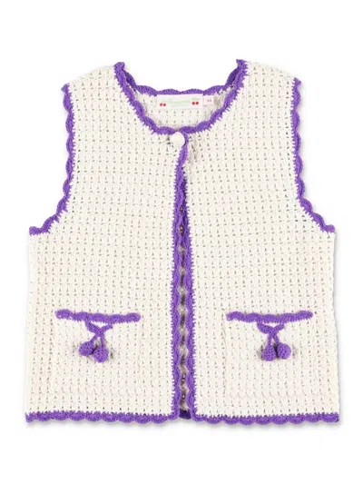 Bonpoint Cardigan "laila" In Powder