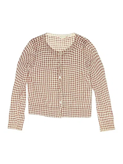 Pre-owned Bonpoint Kids' Cardigan Sweater In Brown