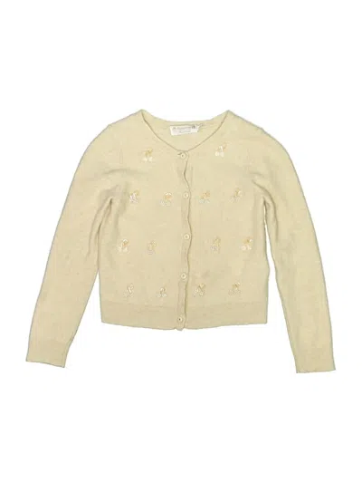 Pre-owned Bonpoint Kids' Cardigan Sweater In Gold