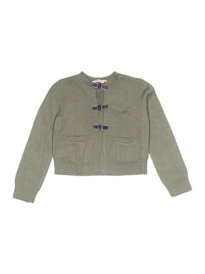 Pre-owned Bonpoint Kids' Cardigan Sweater In Green
