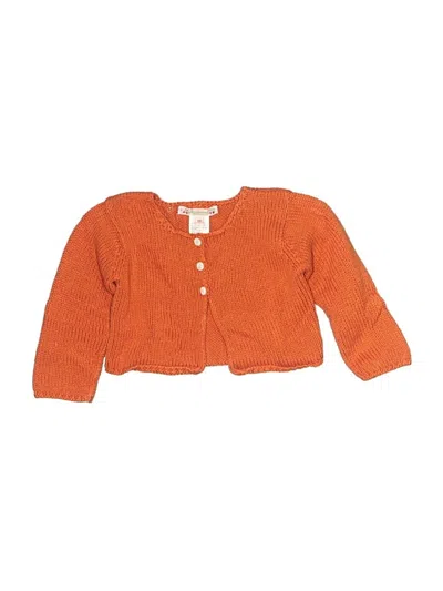 Pre-owned Bonpoint Babies' Cardigan Sweater In Orange