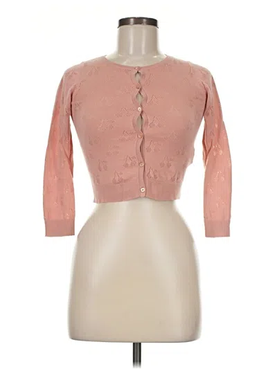 Pre-owned Bonpoint Cardigan Sweater In Pink