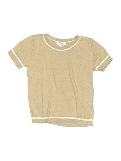 Pre-owned Bonpoint Kids' Cardigan Sweater In Tan