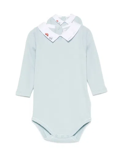 Bonpoint Babies' Car-embroidered Body In Blue