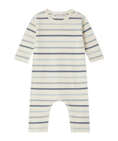 Bonpoint Carl Striped Jumpsuit In White