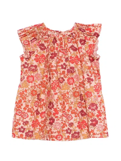 Bonpoint Babies' Carmella Ruffled Floral Dress In Pink