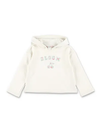 Bonpoint Carmine Mini Hoodie Sweatshirt For Girls In White