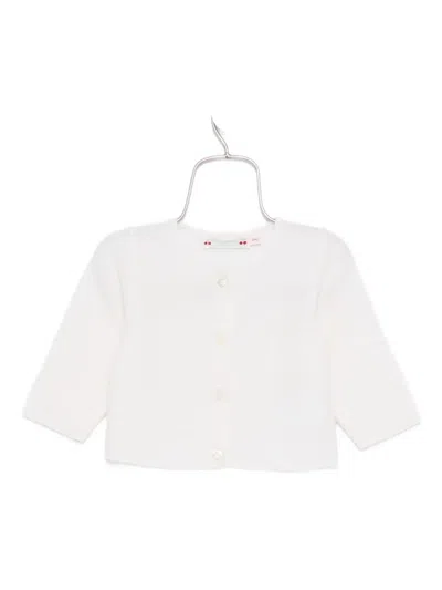 Bonpoint Babies' Cashmere Cardigan In White