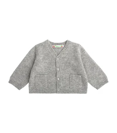 Bonpoint Kids'  Cashmere Cardigan In Gray